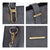 Women Flap-over Belt Top Handle Tote Satchel Purse Work Bag Matching Wristlet bag l Dasein - Dasein Bags