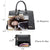 Monogram Flap Satchel with Matching Wristlet - Dasein Bags