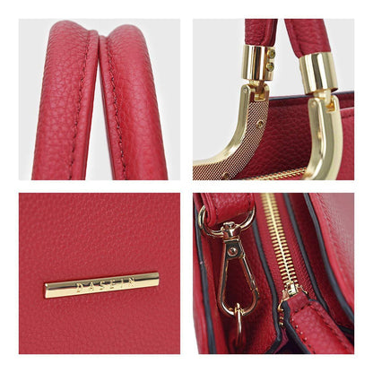 Pebble Texture Handbag with Matching Wristlet - Dasein Bags