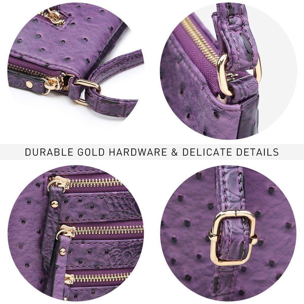 Women Lightweight Functional Multi Pocket Crossbody Bag l Dasein - Dasein Bags