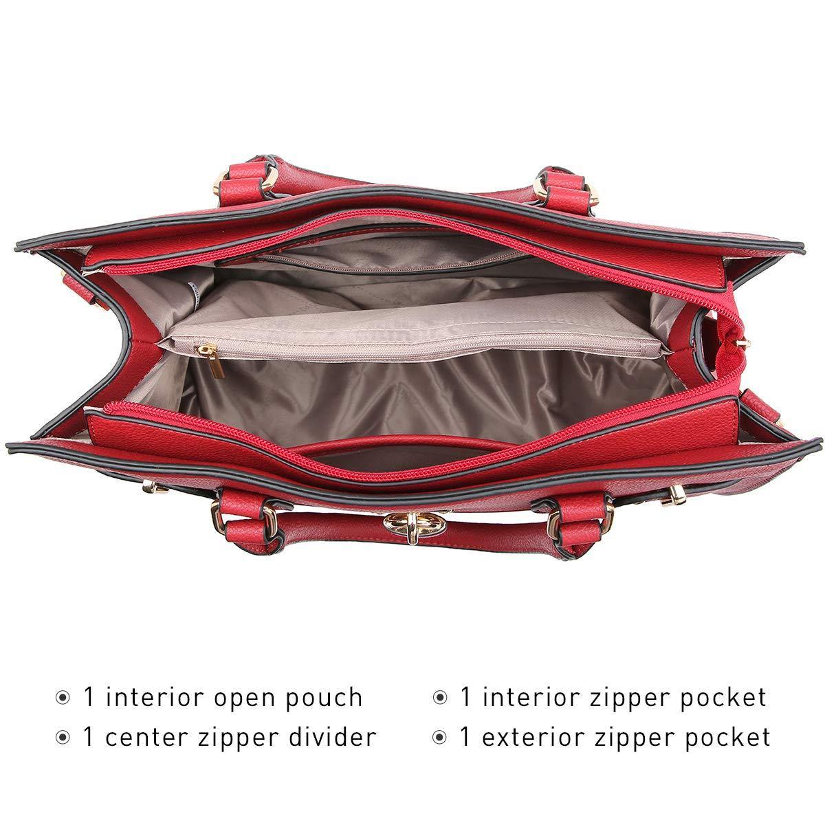 Classic Padlock Handbag with Matching Wallet - Dasein Bags