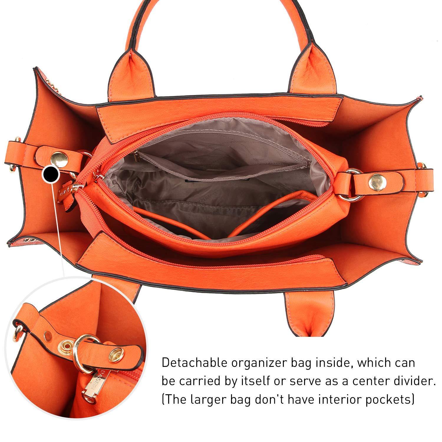 Studded 3-in-1 Top Handle Tote Handbag l Dasein - Dasein Bags