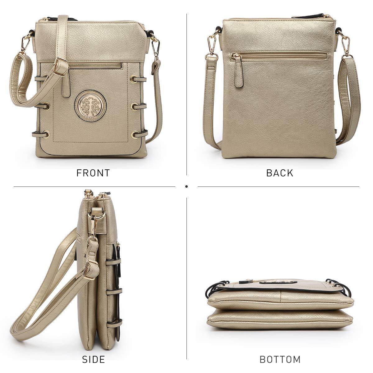 Small Size Emblem Retro Designer Crossbody Messenger Bag l Dasein - Dasein Bags