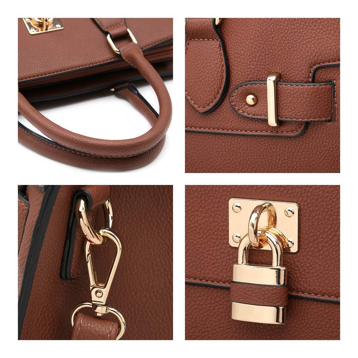 Classic Padlock Handbag with Matching Wallet - Dasein Bags