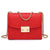 Push Lock Lightweight Vegan Leather Crossbody Bag With Chain Strap By Dasein - Dasein Bags