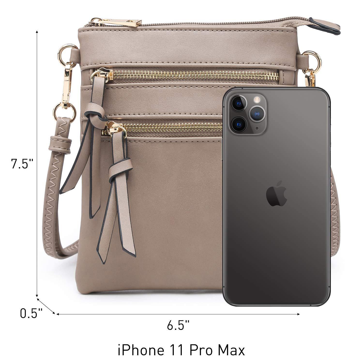 Lightweight Functional Multi Pocket Vegan Leather Shoulder Crossbody Bag l Dasein - Dasein Bags