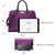 Fashion Pattern Embossed Handbag with Matching Wristlet l Dasein - Dasein Bags