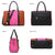 Padlock Two-Tone Satchel with Matching Wristlet - Dasein Bags