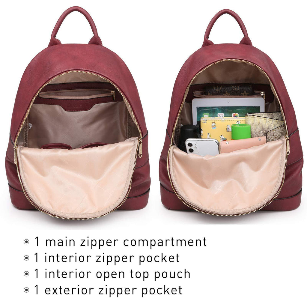 Fashion Casual Women Backpack with Matching Wristlet 2Pcs Set l Dasein - Dasein Bags