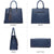 Tassel Weave Two Tone PU Leather Handbag with Matching Wallet l Dasein - Dasein Bags