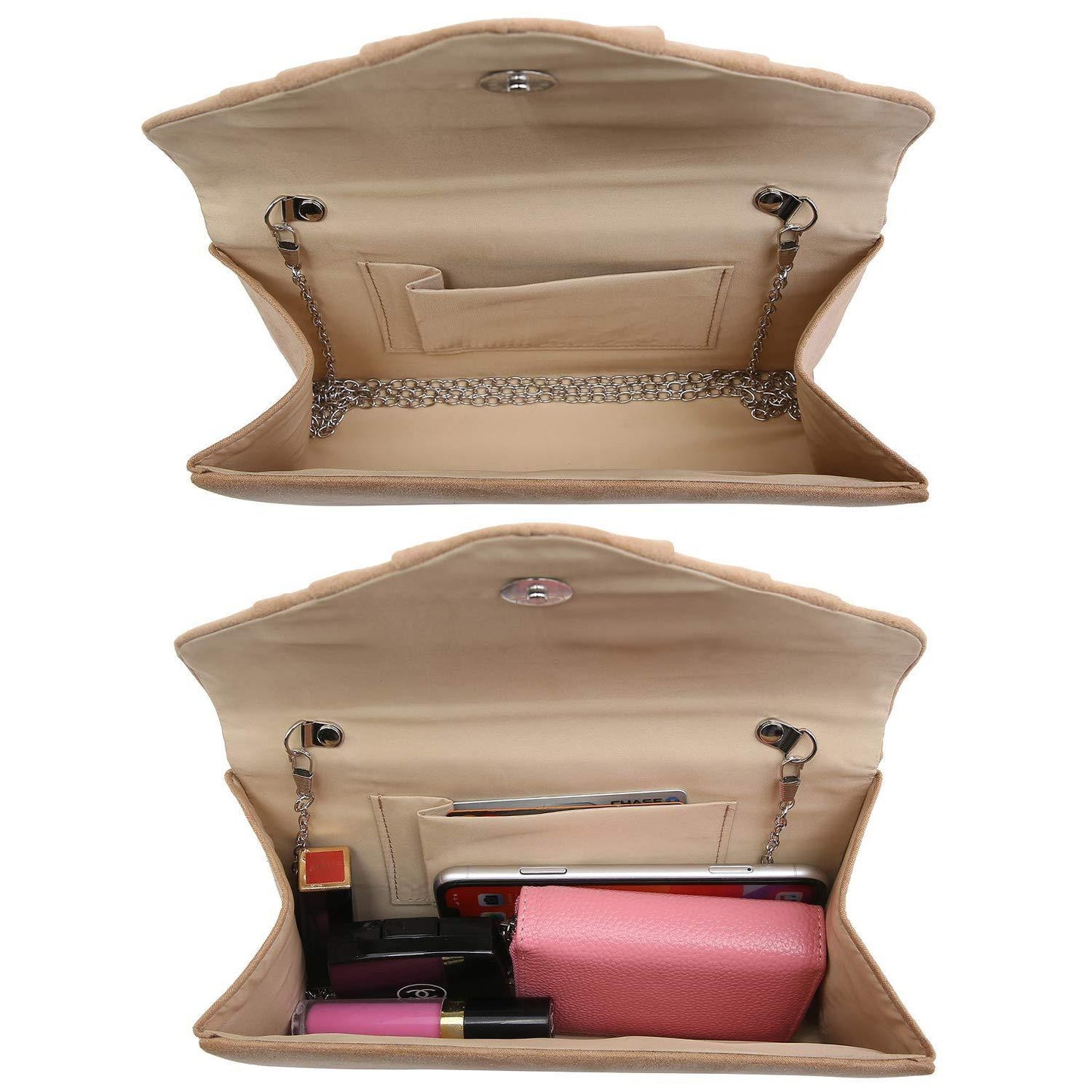 Dasein Women's Evening Bag Pleated Envelope Clutch l Dasein - Dasein Bags