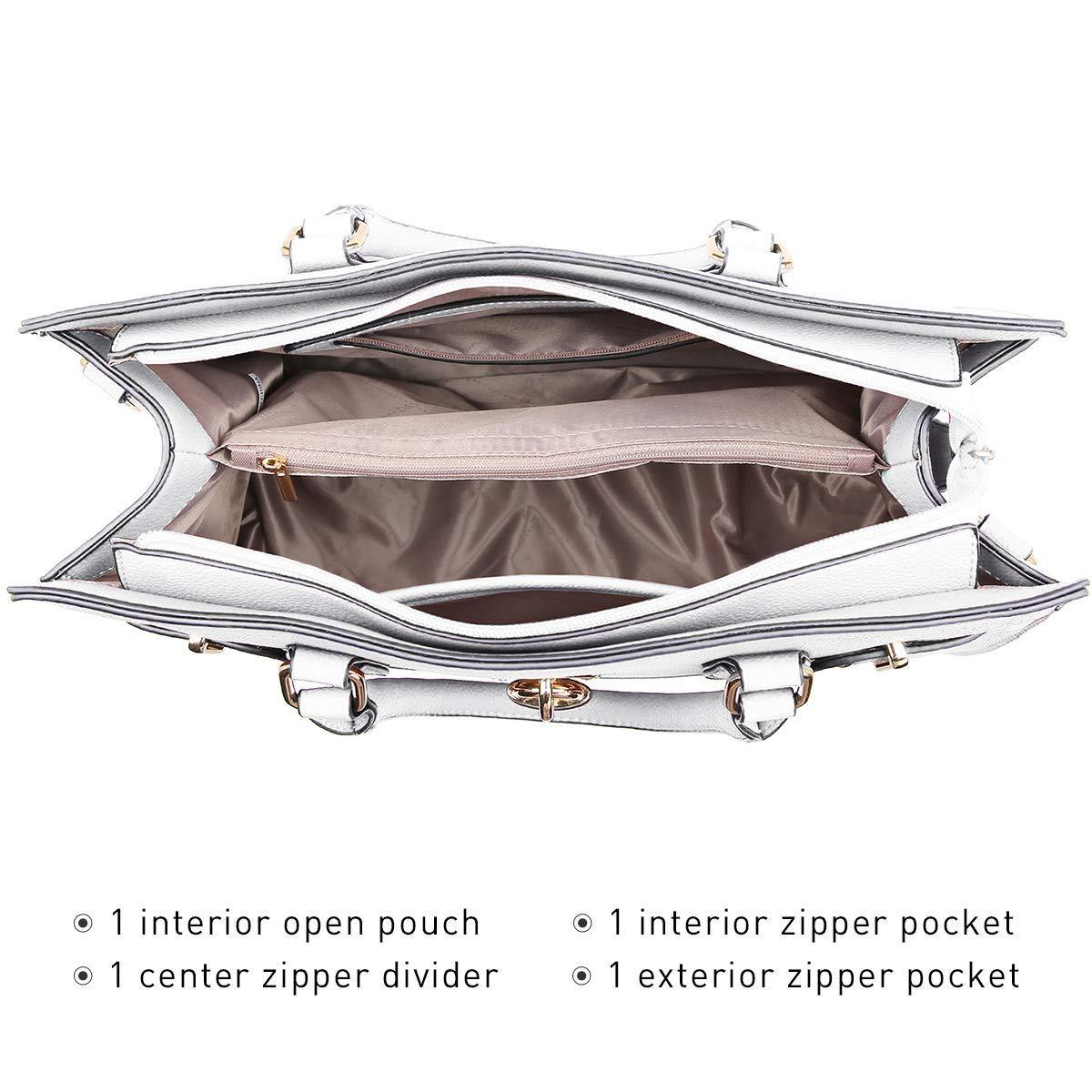 Classic Padlock Handbag with Matching Wallet - Dasein Bags