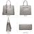 Tassel Weave Two Tone PU Leather Handbag with Matching Wallet l Dasein - Dasein Bags