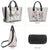 Fashion Stitching Color Large Tote Bag with Matching Wallet l Dasein - Dasein Bags