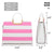 Saffiano Striped Briefcase Handbag - Dasein Bags