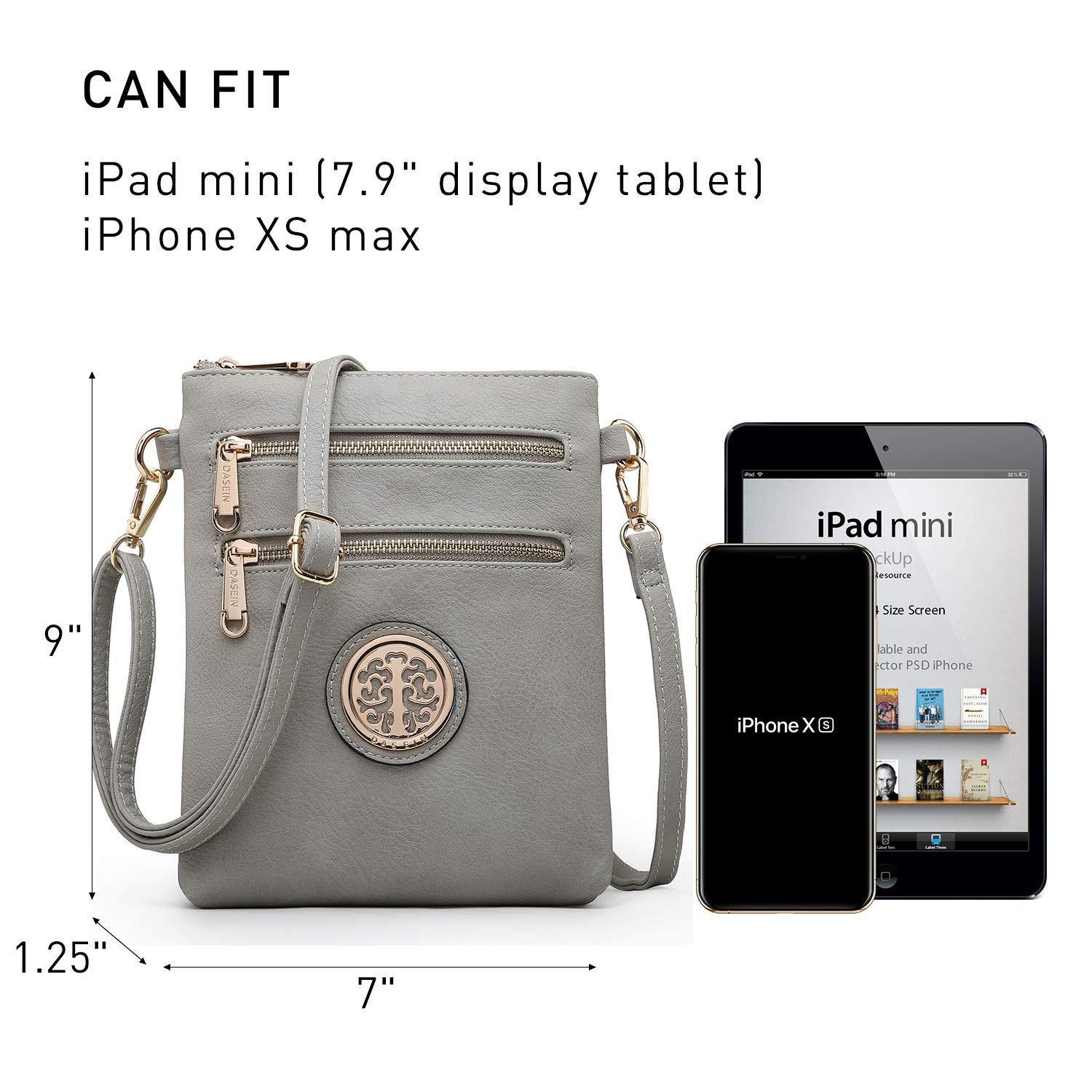 Women PU Leather Lightweight Crossbody Bag with Multi Pockets l Dasein - Dasein Bags