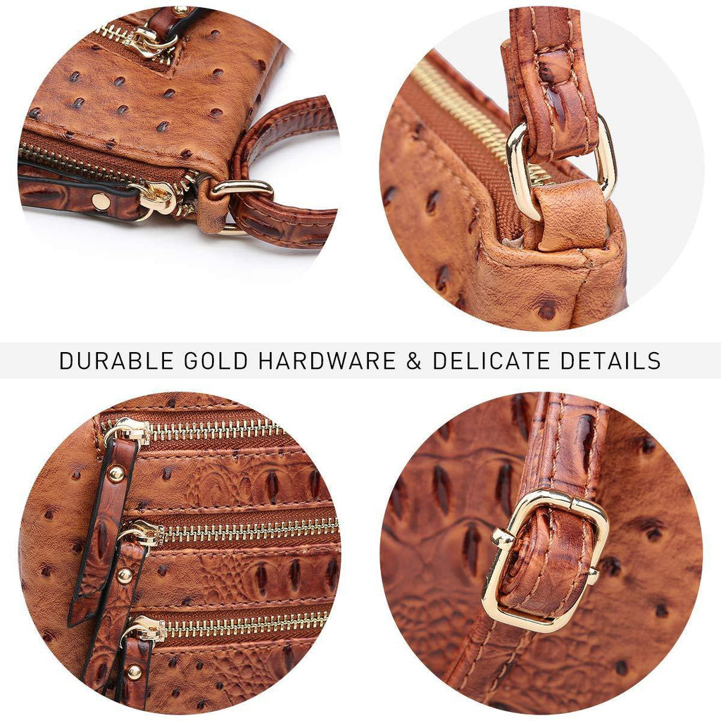 Women Lightweight Functional Multi Pocket Crossbody Bag l Dasein - Dasein Bags