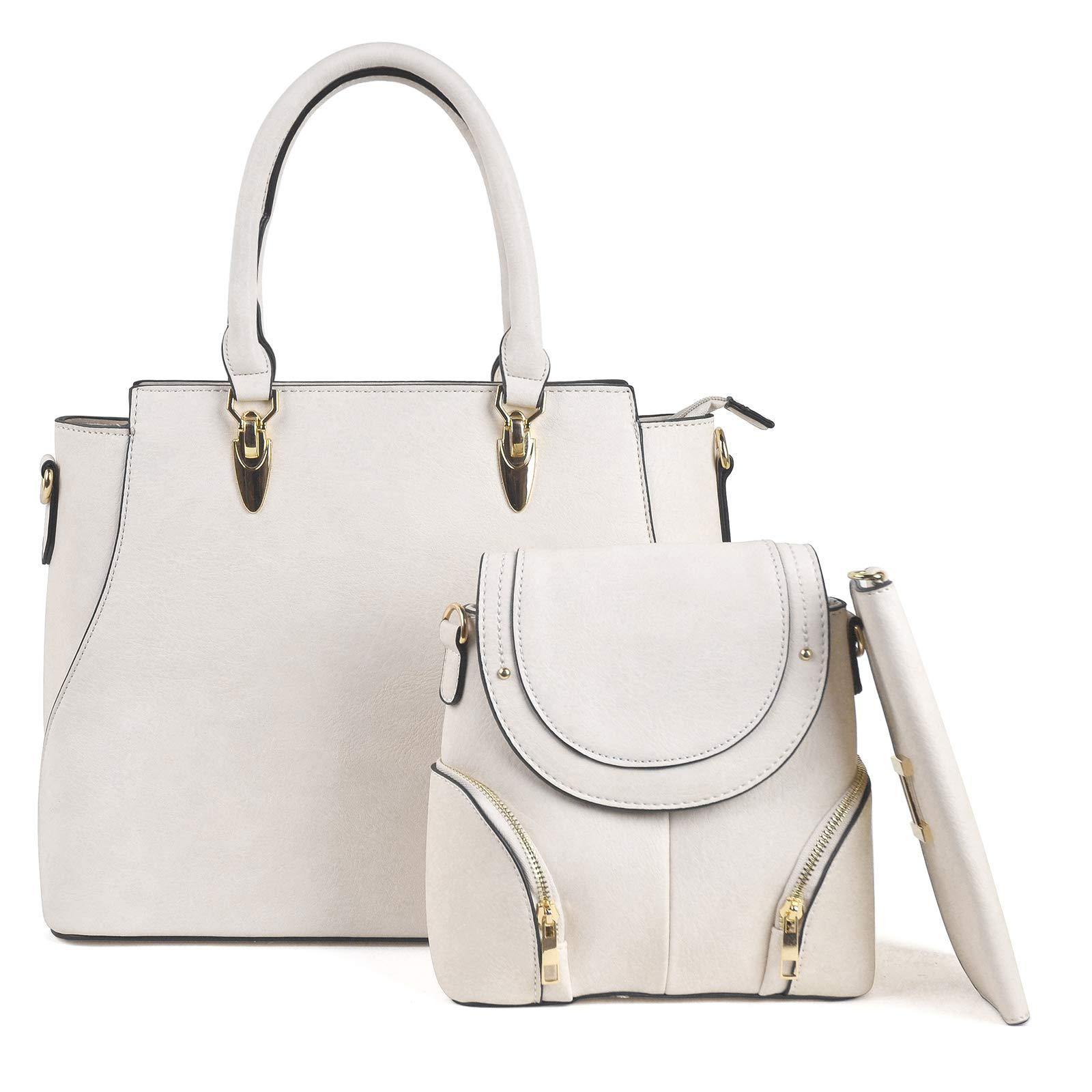 Womens Fashion Handbags Shoulder Bag Top Handle Satchel 3pcs Purse Set - Dasein Bags