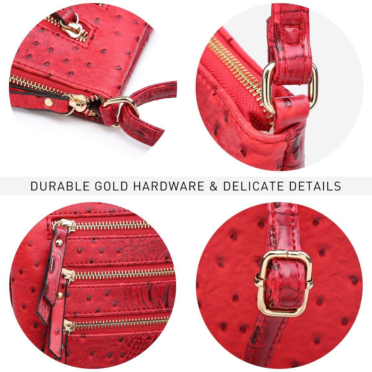 Women Lightweight Functional Multi Pocket Crossbody Bag l Dasein - Dasein Bags