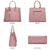 Tassel Weave Two Tone PU Leather Handbag with Matching Wallet l Dasein - Dasein Bags