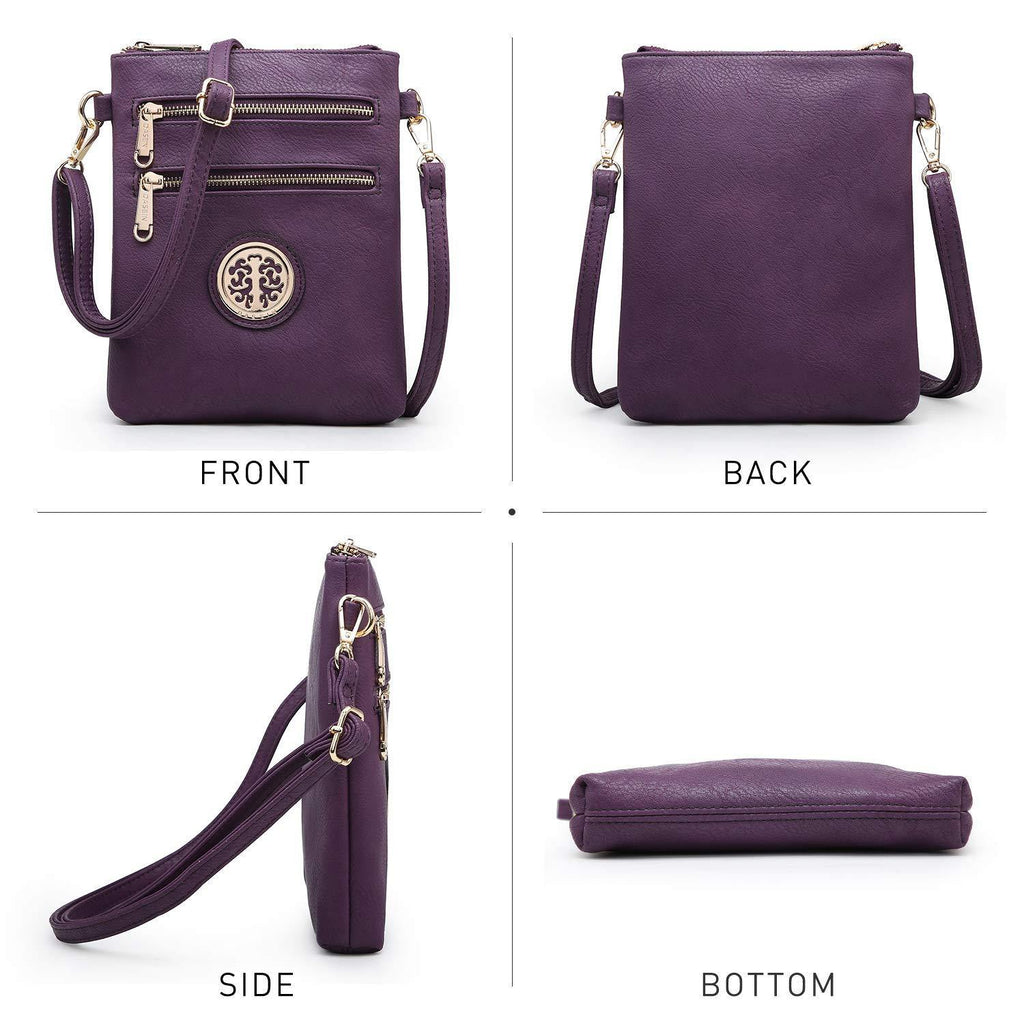 Women PU Leather Lightweight Crossbody Bag with Multi Pockets l Dasein - Dasein Bags
