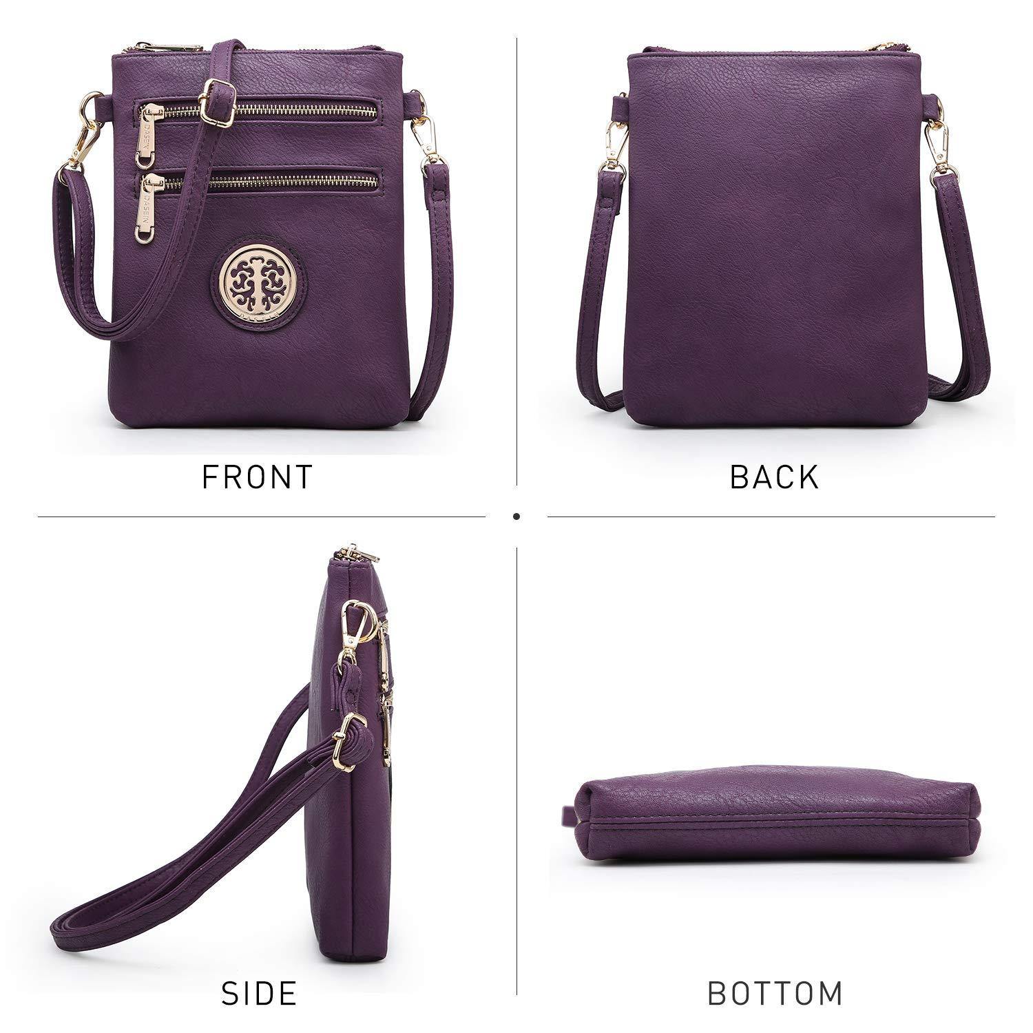Women PU Leather Lightweight Crossbody Bag with Multi Pockets l Dasein - Dasein Bags