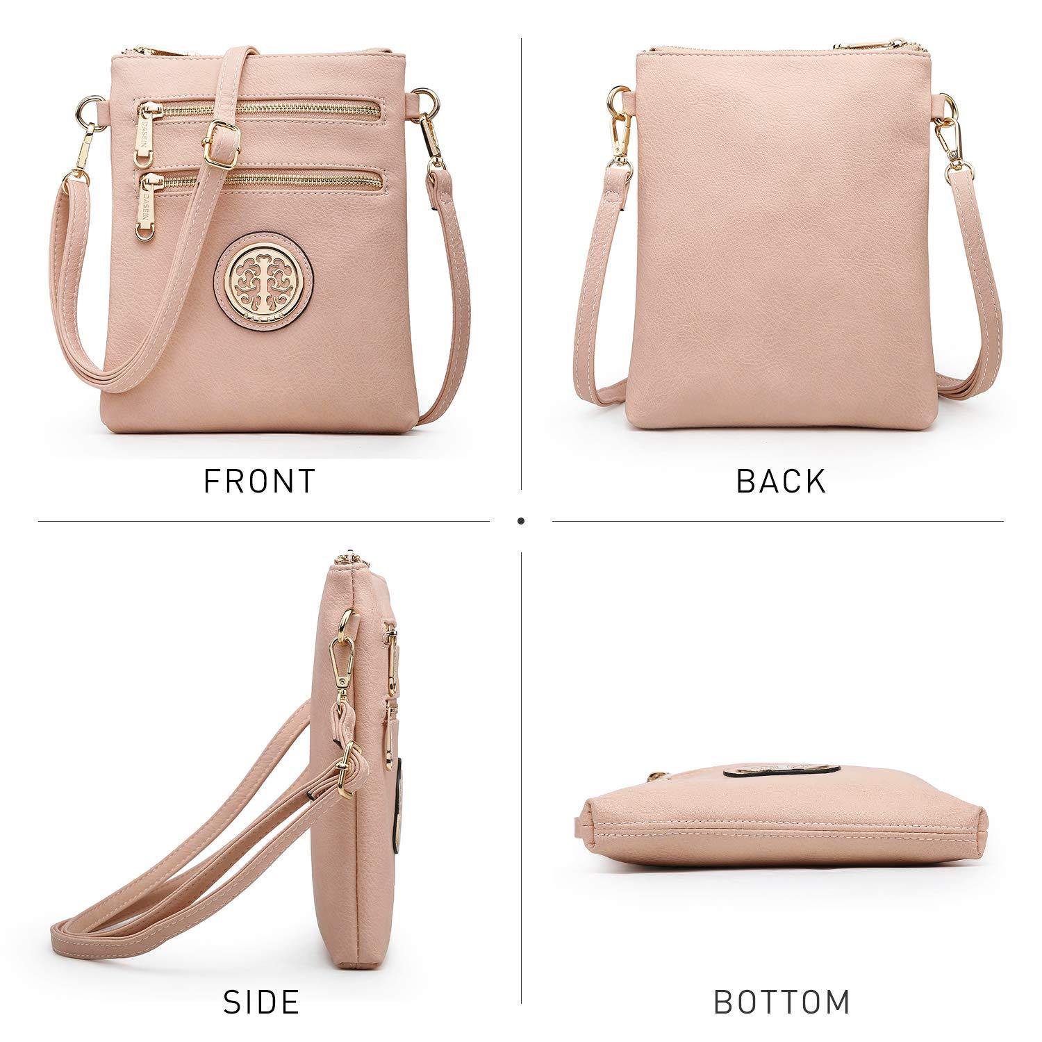 Women PU Leather Lightweight Crossbody Bag with Multi Pockets l Dasein - Dasein Bags