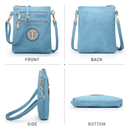 Women PU Leather Lightweight Crossbody Bag with Multi Pockets l Dasein - Dasein Bags