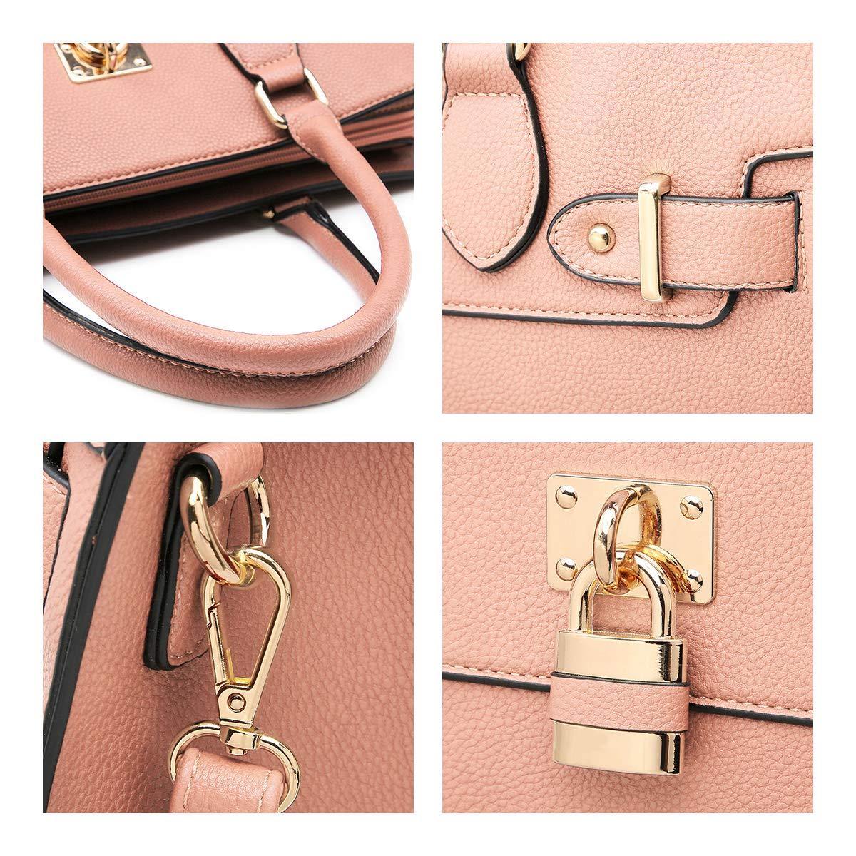 Classic Padlock Handbag with Matching Wallet - Dasein Bags