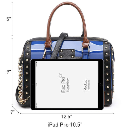 Shiny Patent Handbags Barrel Top Handle Bag for Women l Dasein - Dasein Bags