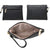Tassel Weave Two Tone PU Leather Handbag with Matching Wallet l Dasein - Dasein Bags