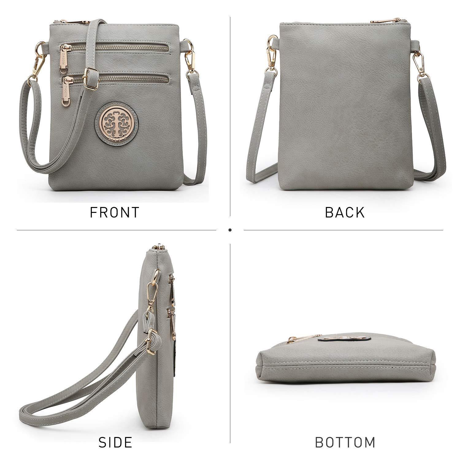 Women PU Leather Lightweight Crossbody Bag with Multi Pockets l Dasein - Dasein Bags