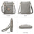 Women PU Leather Lightweight Crossbody Bag with Multi Pockets l Dasein - Dasein Bags