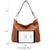 Large Corner Patched Hobo Bag - Dasein Bags