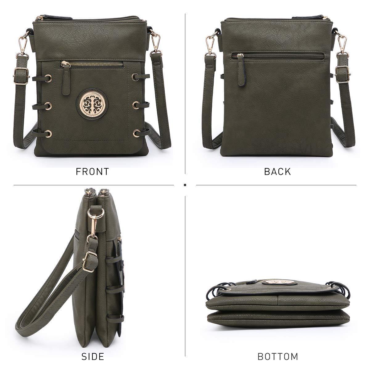 Small Size Emblem Retro Designer Crossbody Messenger Bag l Dasein - Dasein Bags