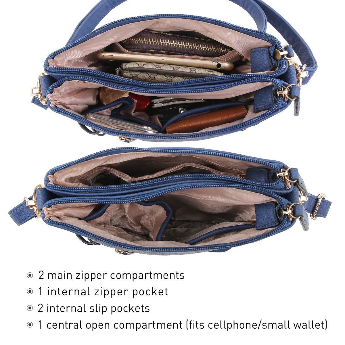 Small Size Emblem Retro Designer Crossbody Messenger Bag l Dasein - Dasein Bags