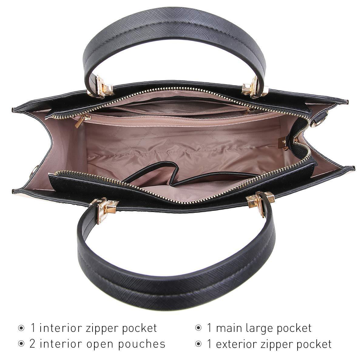 Floral Print Emblem Handbag with Matching Wallet - Dasein Bags