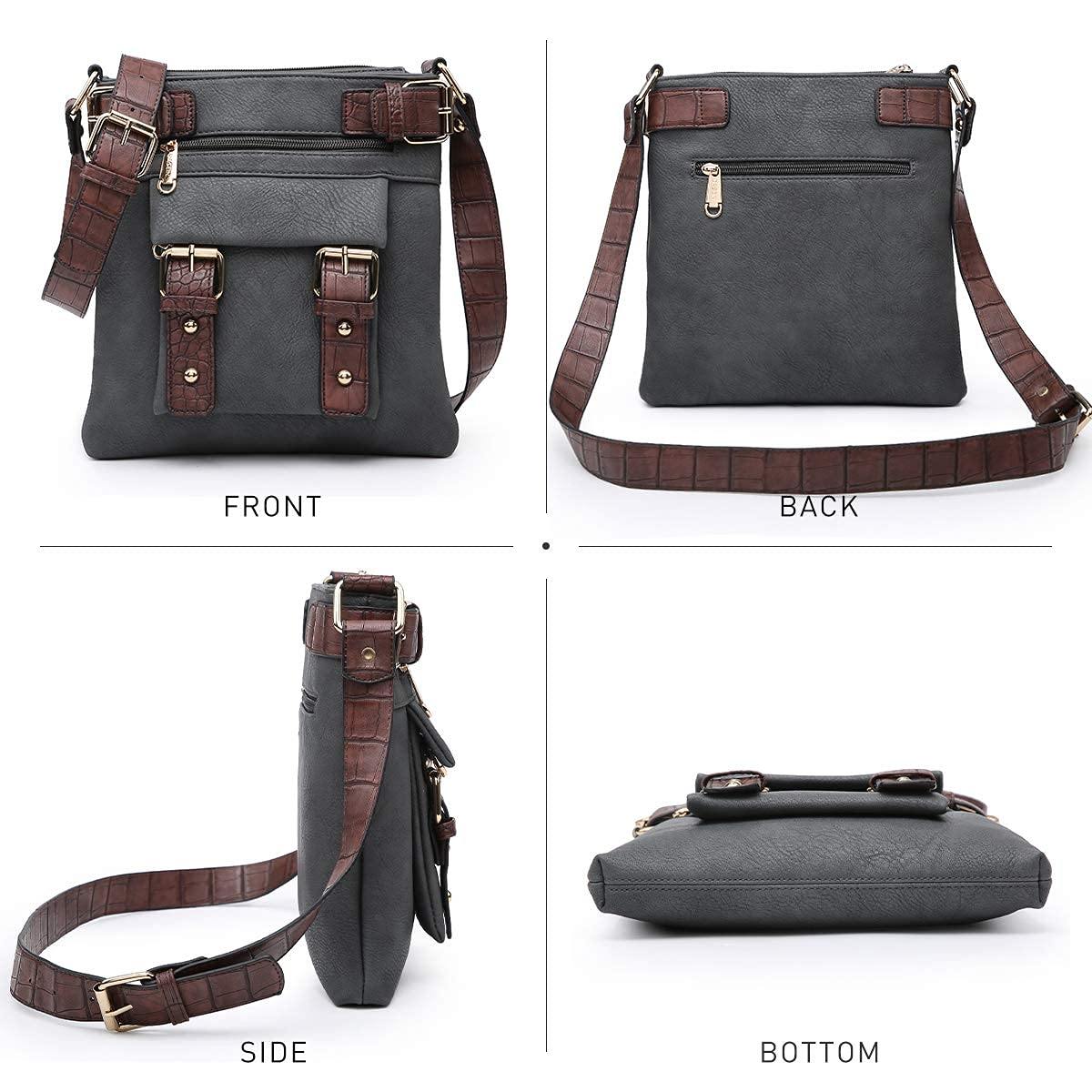 Leather Messenger Crossbody Bag - Dasein Bags