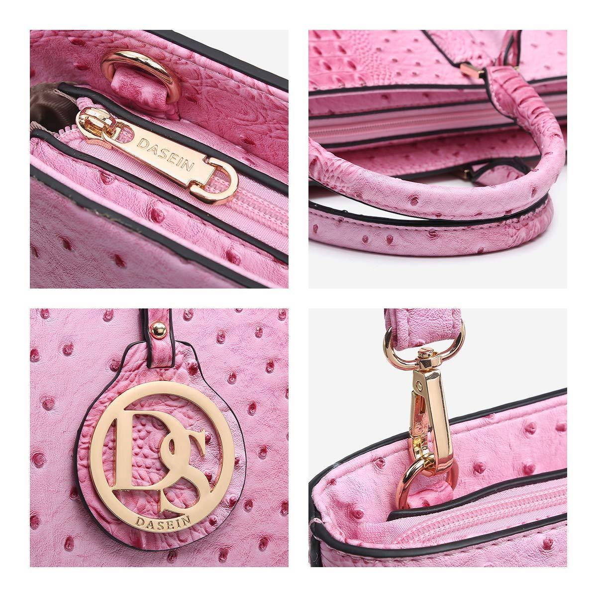 Fashion Embossed Pattern Tote with Matching Wallet - Dasein Bags