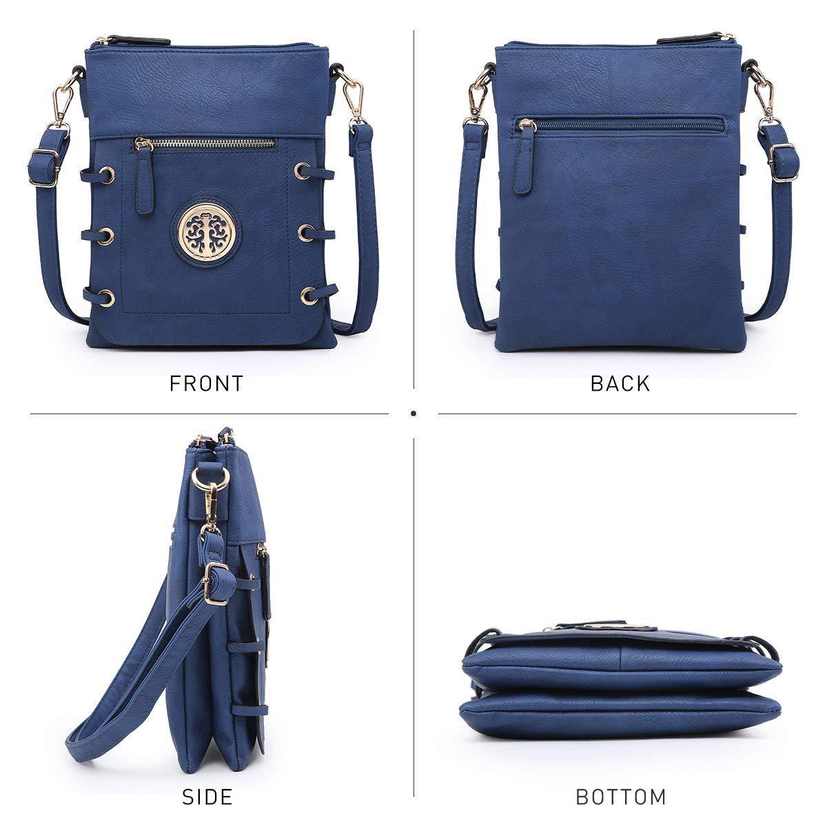 Small Size Emblem Retro Designer Crossbody Messenger Bag l Dasein - Dasein Bags