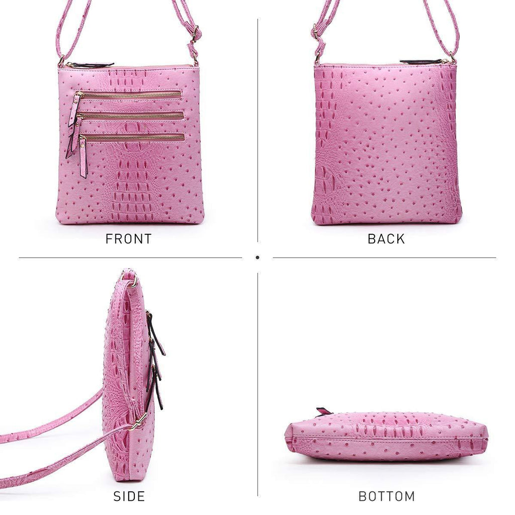 Women Lightweight Functional Multi Pocket Crossbody Bag l Dasein - Dasein Bags
