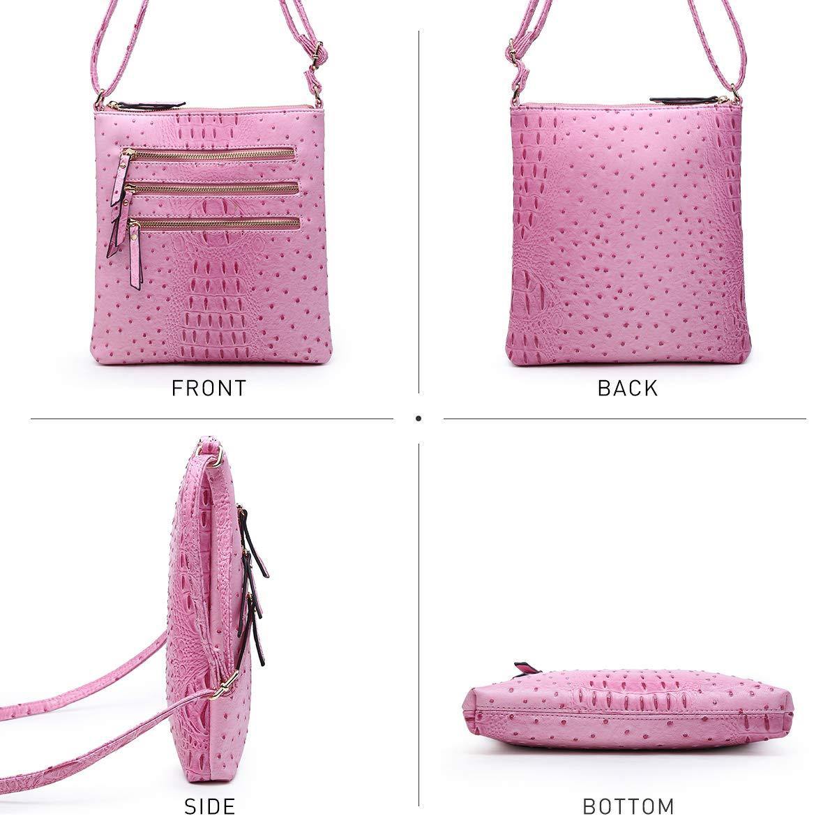 Women Lightweight Functional Multi Pocket Crossbody Bag l Dasein - Dasein Bags