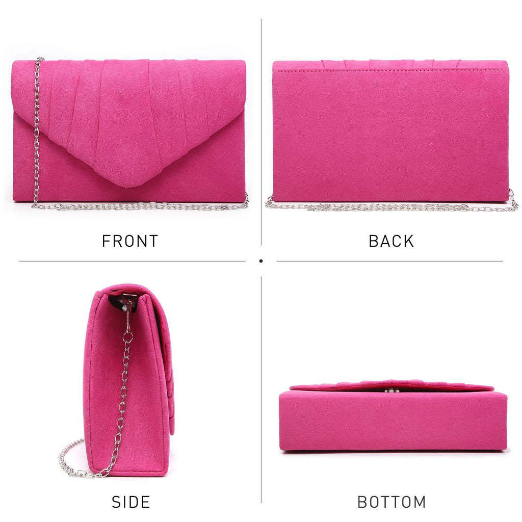 Dasein Women's Evening Bag Pleated Envelope Clutch l Dasein - Dasein Bags