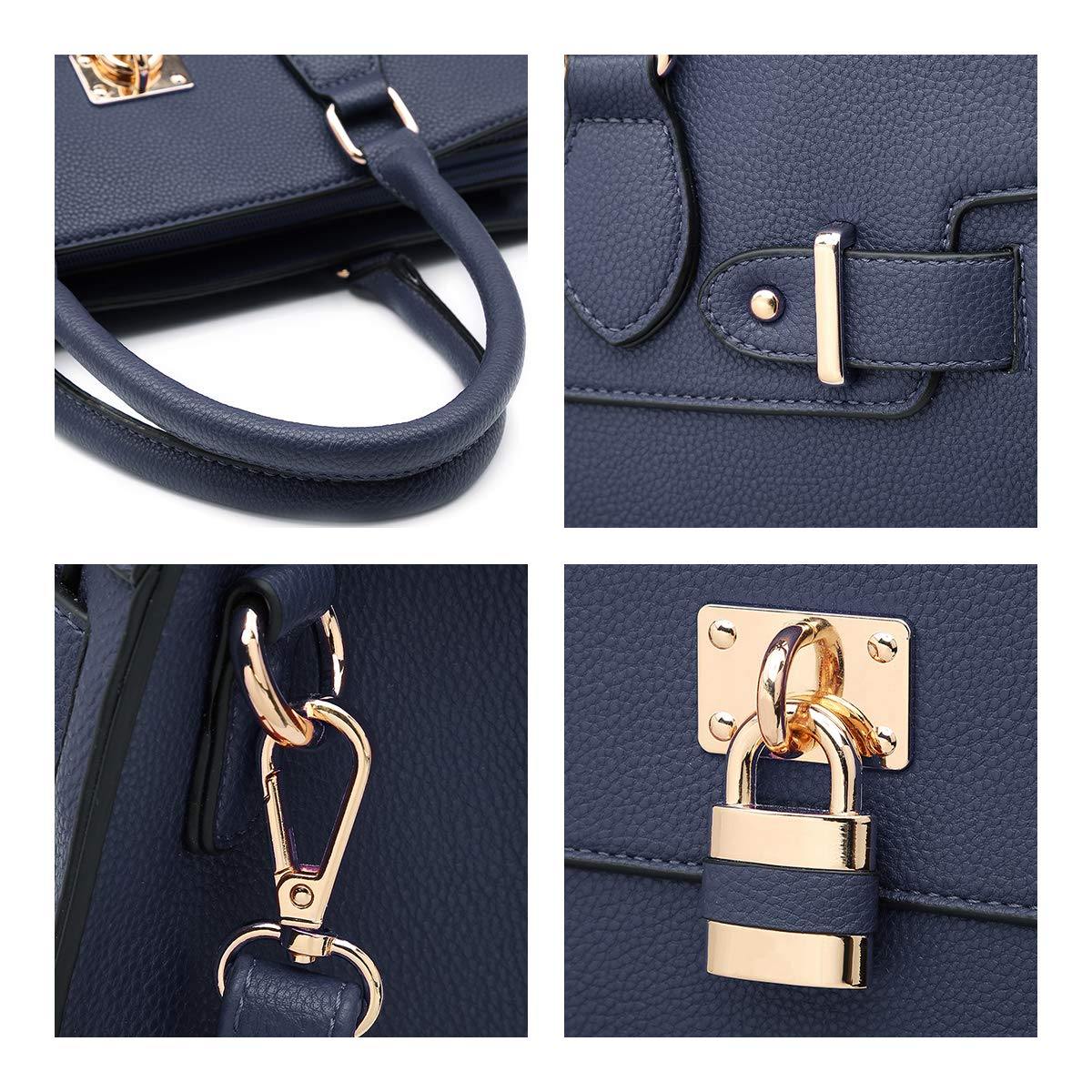 Classic Padlock Handbag with Matching Wallet - Dasein Bags