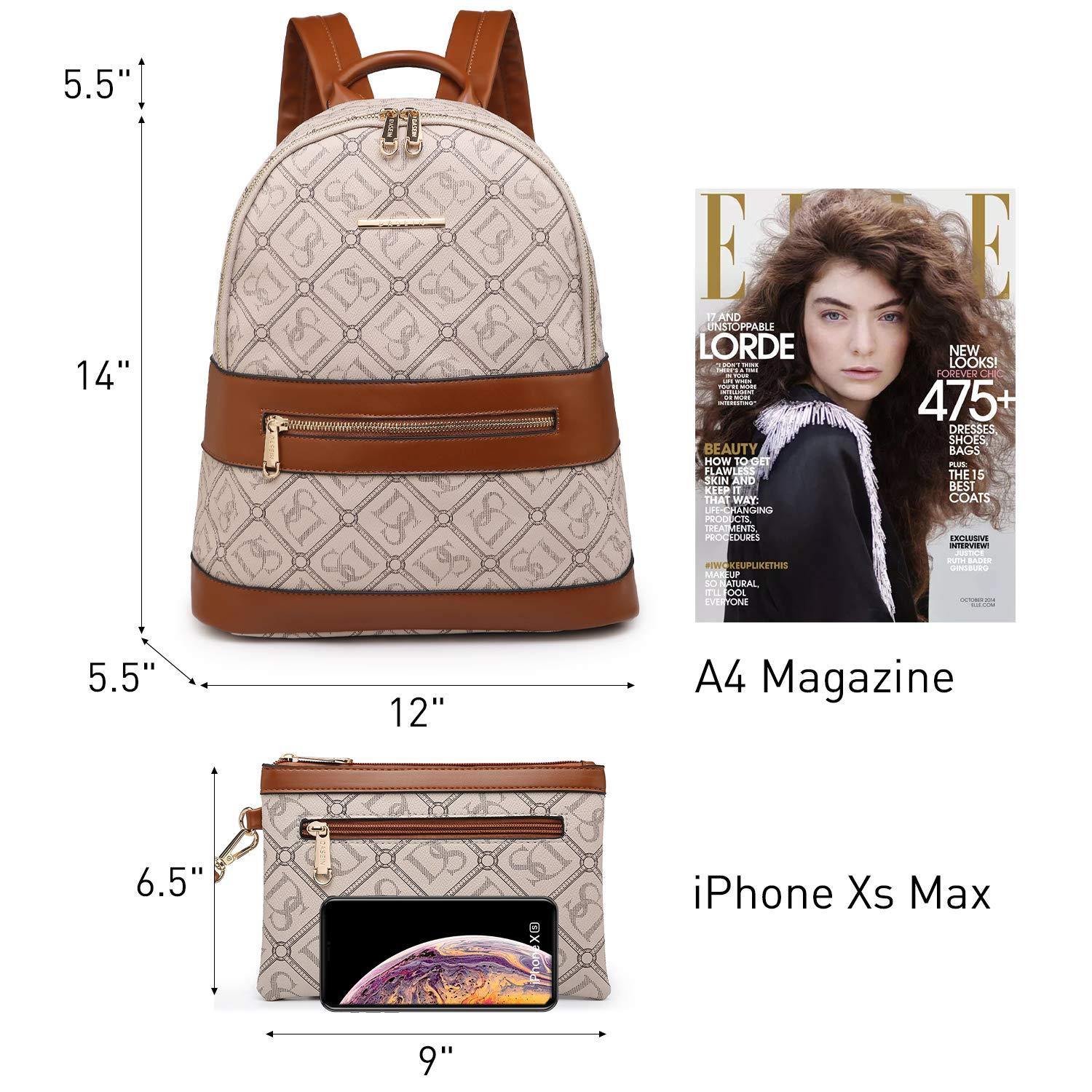 Fashion Casual Women Backpack with Matching Wristlet 2Pcs Set l Dasein - Dasein Bags