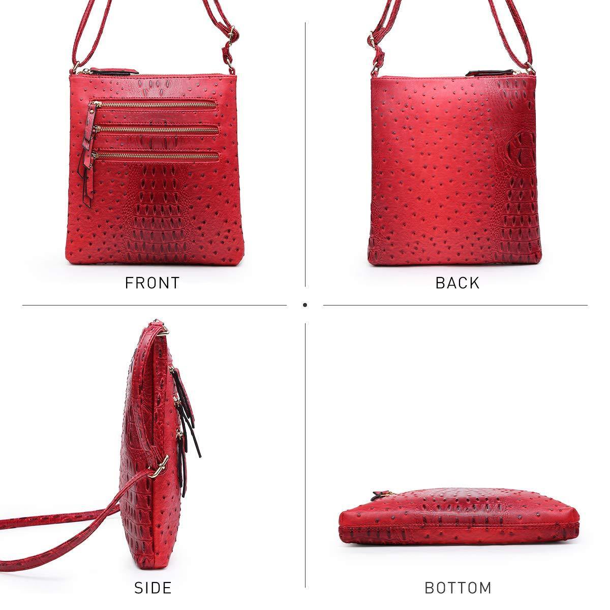 Women Lightweight Functional Multi Pocket Crossbody Bag l Dasein - Dasein Bags