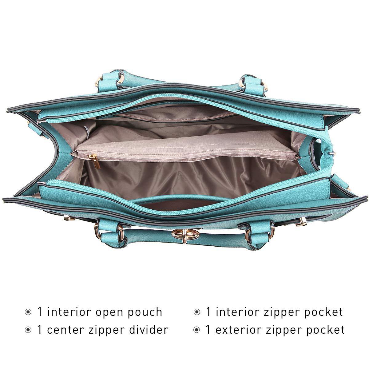 Classic Padlock Handbag with Matching Wallet - Dasein Bags