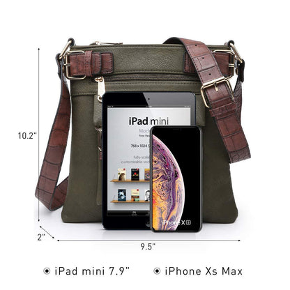 Leather Messenger Crossbody Bag - Dasein Bags