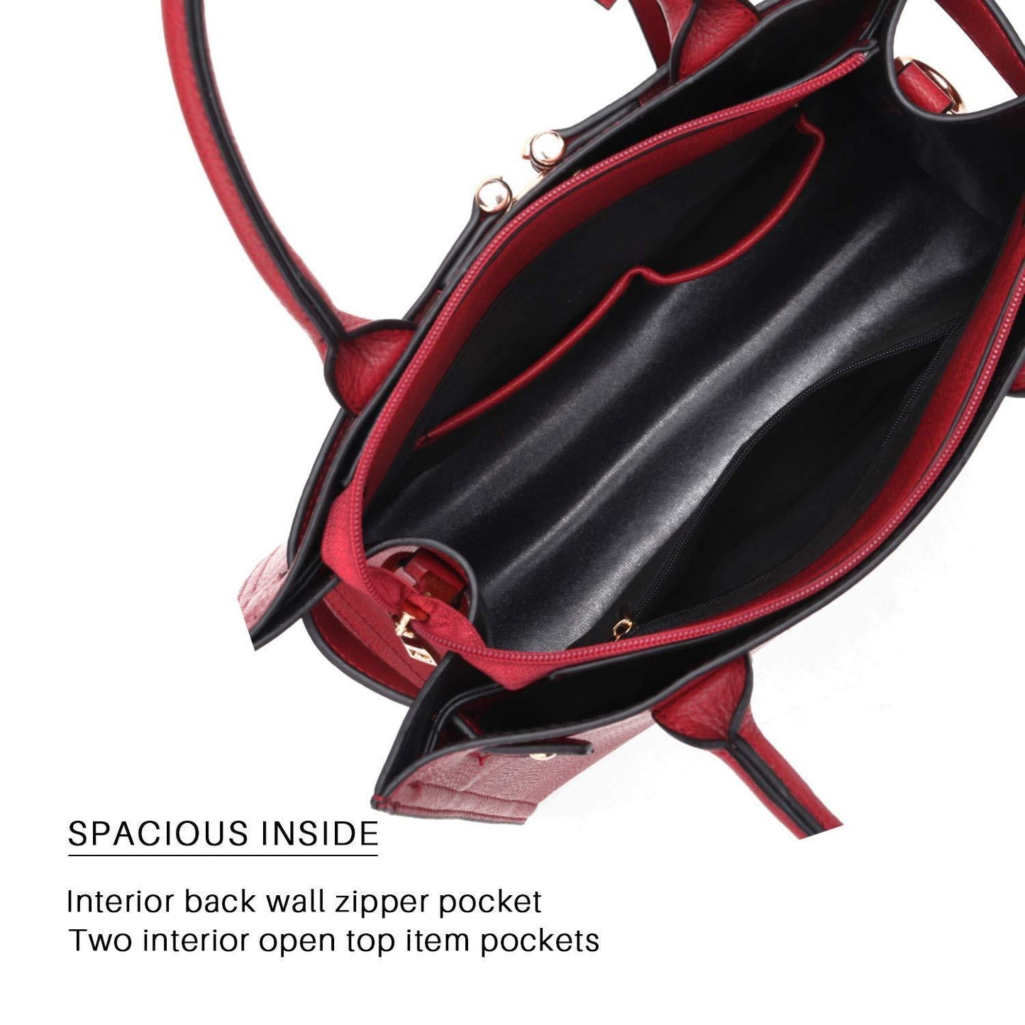 Women Satchel Purses Handbags Belted Top-handle Work Tote Shoulder l Dasein - Dasein Bags