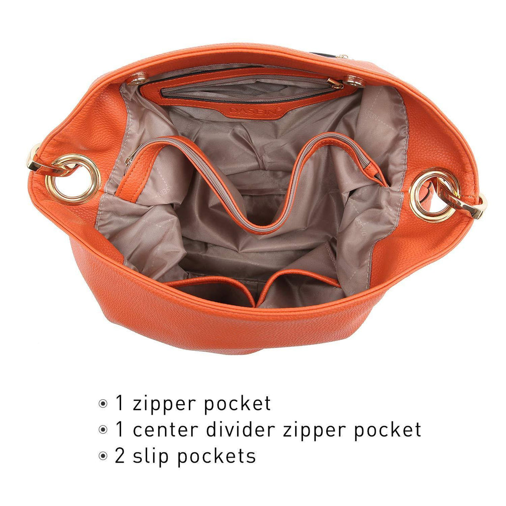 Large Corner Patched Hobo Bag - Dasein Bags